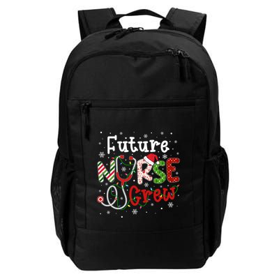 Future Christmas Nurse Crew Funny Nursing Christmas Pattern Gift Backpack