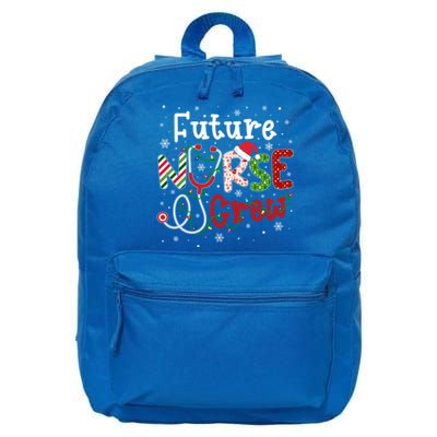 Future Christmas Nurse Crew Funny Nursing Christmas Pattern Gift 16 in Basic Backpack