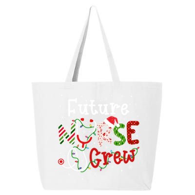 Future Christmas Nurse Crew Funny Nursing Christmas Pattern Gift 25L Jumbo Tote