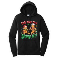 Funny Christmas Nurse Did You Try Icing It Gingerbread Man Women's Pullover Hoodie