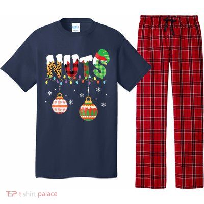 Funny Chest Nuts Couples Christmas Chestnuts Adult Pajama Set