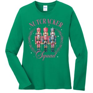 Family Christmas Nutcracker Squad Ballet Dance Xmas Matching Gift Ladies Long Sleeve Shirt