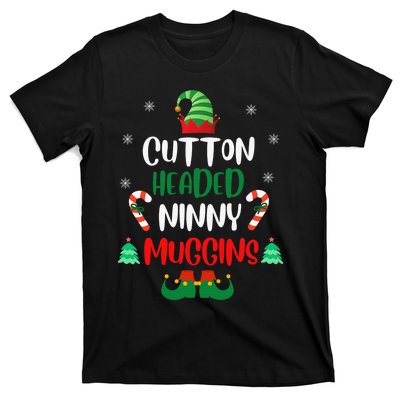 Funny Chistmas Ninny Muggins! Cotton Headed Elf Matching T-Shirt