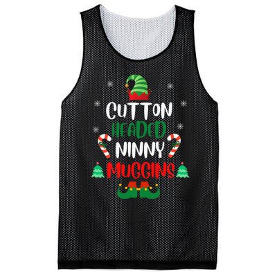 Funny Chistmas Ninny Muggins! Cotton Headed Elf Matching Mesh Reversible Basketball Jersey Tank