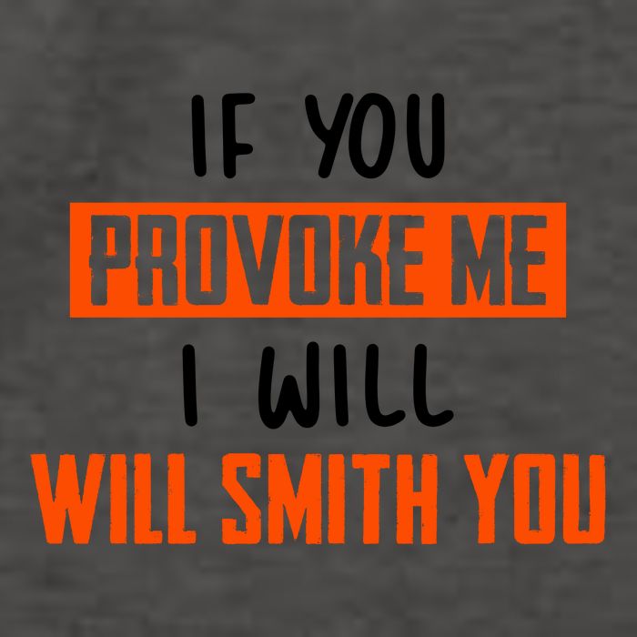 Funny Celebrity News If You Provoke Me I Will Will Smith You Vector Backpack