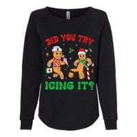 Funny Christmas Nurse Did You Try Icing It Gingerbread Man Womens California Wash Sweatshirt