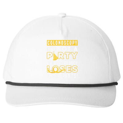 Funny Colonoscopy Not Party Gastroenterology Endoscopy Snapback Five-Panel Rope Hat