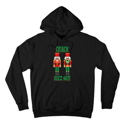 Funny Christmas Nutcracker Design Crack Deez Nuts Hoodie