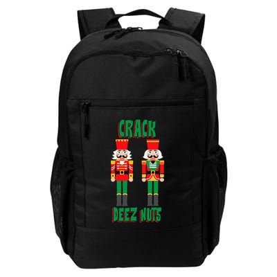 Funny Christmas Nutcracker Design Crack Deez Nuts Daily Commute Backpack