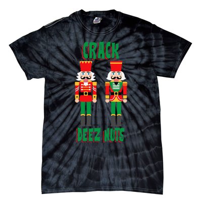 Funny Christmas Nutcracker Design Crack Deez Nuts Tie-Dye T-Shirt