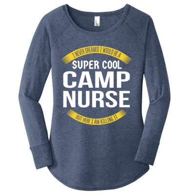 Funny Camp Nurse Funny Gift Appreciation Cute Gift Women's Perfect Tri Tunic Long Sleeve Shirt