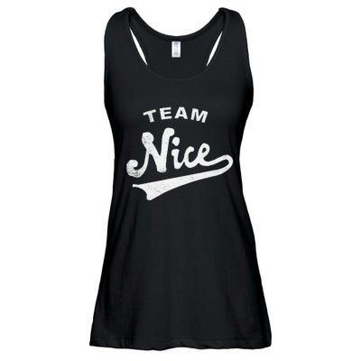 Funny Christmas Naughty or Nice Team Nice Ladies Essential Flowy Tank