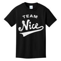 Funny Christmas Naughty or Nice Team Nice Kids T-Shirt