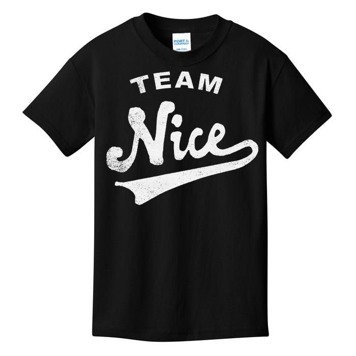 Funny Christmas Naughty or Nice Team Nice Kids T-Shirt