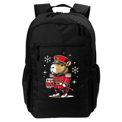Funny Capybara Nutcracker Christmas Drummer Capybara Daily Commute Backpack