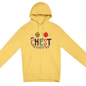 Funny Chest Nuts Couples Christmas Chestnuts Matching Premium Pullover Hoodie