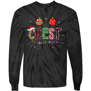 Funny Chest Nuts Couples Christmas Chestnuts Matching Tie-Dye Long Sleeve Shirt