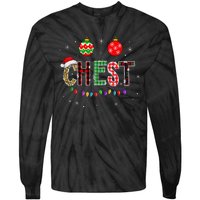 Funny Chest Nuts Couples Christmas Chestnuts Matching Tie-Dye Long Sleeve Shirt