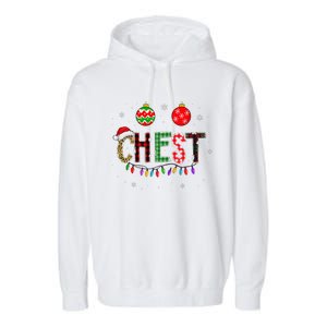 Funny Chest Nuts Couples Christmas Chestnuts Matching Garment-Dyed Fleece Hoodie