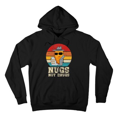 Funny Chicken Nuggets Nugs Not Drugs Vintage Hoodie