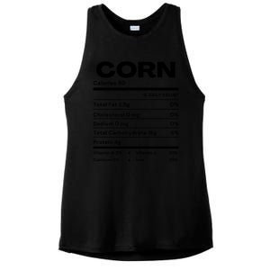 Funny Corn Nutrition Thanksgiving Costume Ladies PosiCharge Tri-Blend Wicking Tank