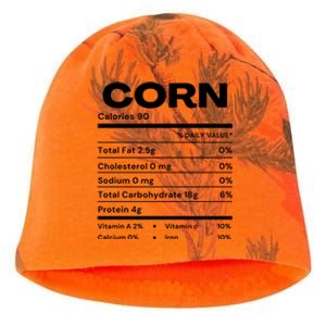 Funny Corn Nutrition Thanksgiving Costume Kati - Camo Knit Beanie