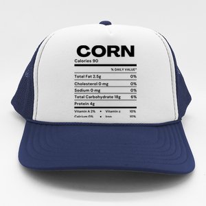 Funny Corn Nutrition Thanksgiving Costume Trucker Hat