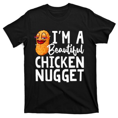 Funny Chicken Nugget Design For Kids Nuggets Lover T-Shirt