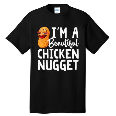 Funny Chicken Nugget Design For Kids Nuggets Lover Tall T-Shirt