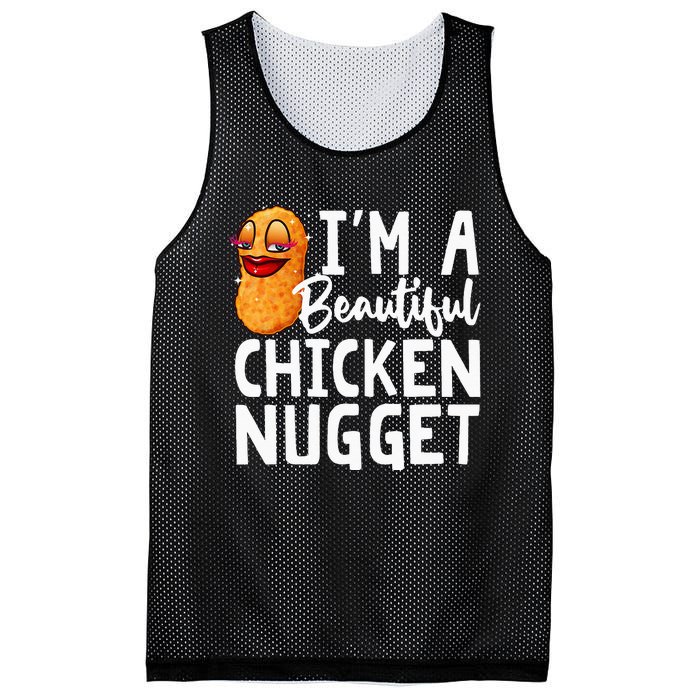 Funny Chicken Nugget Design For Kids Nuggets Lover Mesh Reversible Basketball Jersey Tank