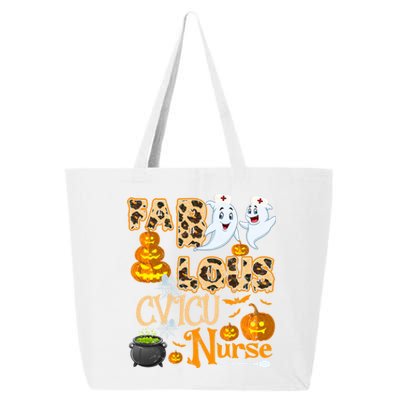 Faboolous Cvicu Nurse Funny Rn Squad Halloween Puns Funny Gift 25L Jumbo Tote