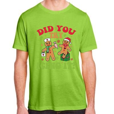 Funny Christmas Nice Naughty I Tried Holiday Xmas 2024 Adult ChromaSoft Performance T-Shirt