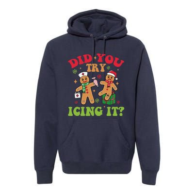 Funny Christmas Nice Naughty I Tried Holiday Xmas 2024 Premium Hoodie