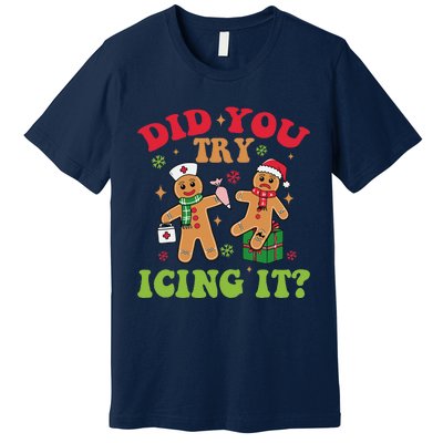 Funny Christmas Nice Naughty I Tried Holiday Xmas 2024 Premium T-Shirt