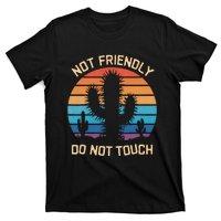 Funny Cactus Not Friendly Do Not Touch Vintage Prickly T-Shirt