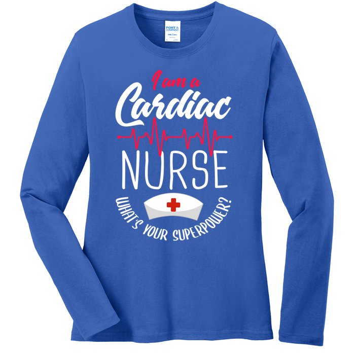 Funny Cardiac Nurse Gift Cardiac Nursing Cardiac Nurse Meaningful Gift Ladies Long Sleeve Shirt