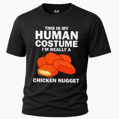 Funny Chicken Nugget Costume Fashion Nugget Foodie Cooling Performance Crew T-Shirt