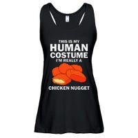 Funny Chicken Nugget Costume Fashion Nugget Foodie Ladies Essential Flowy Tank