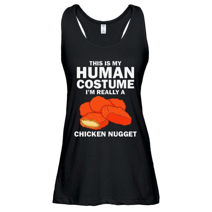 Funny Chicken Nugget Costume Fashion Nugget Foodie Ladies Essential Flowy Tank