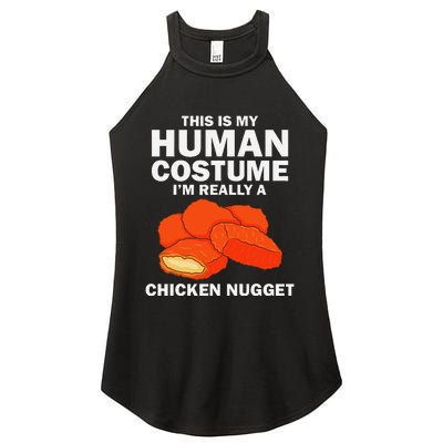 Funny Chicken Nugget Costume Fashion Nugget Foodie Women's Perfect Tri Rocker Tank