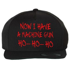 Funny Christmas Now I Have A Machine Gun Ho Ho Ho Wool Snapback Cap