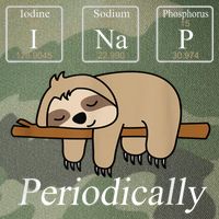 Funny Chemistry Nerdy Lazy Sloth I Nap Periodically Legacy Tie Dye Trucker Hat