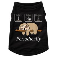 Funny Chemistry Nerdy Lazy Sloth I Nap Periodically Doggie Tank