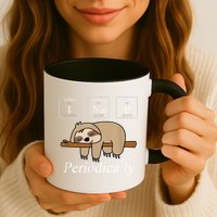 Funny Chemistry Nerdy Lazy Sloth I Nap Periodically Mug