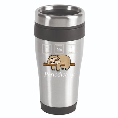 Funny Chemistry Nerdy Lazy Sloth I Nap Periodically 16oz Travel Tumbler