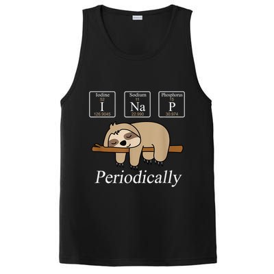 Funny Chemistry Nerdy Lazy Sloth I Nap Periodically PosiCharge Competitor Tank