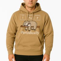 Funny Chemistry Nerdy Lazy Sloth I Nap Periodically Hoodie