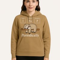 Funny Chemistry Nerdy Lazy Sloth I Nap Periodically Hoodie