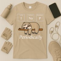 Funny Chemistry Nerdy Lazy Sloth I Nap Periodically T-Shirt
