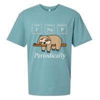 Funny Chemistry Nerdy Lazy Sloth I Nap Periodically Sueded Cloud Jersey T-Shirt